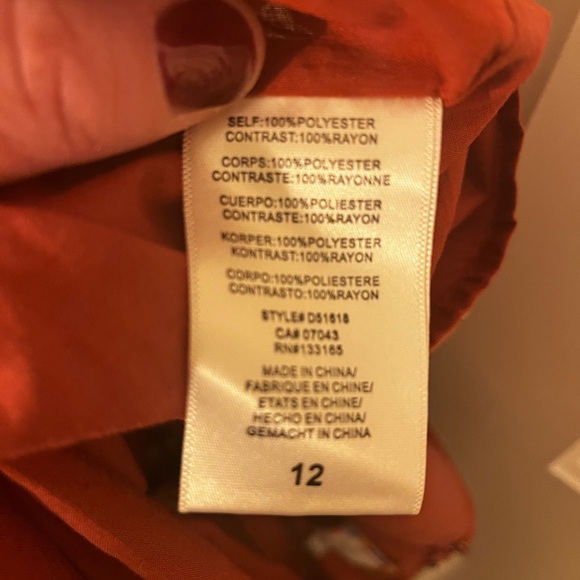 Anthropologie Dress sheer floral size 12 - Picture 8 of 8